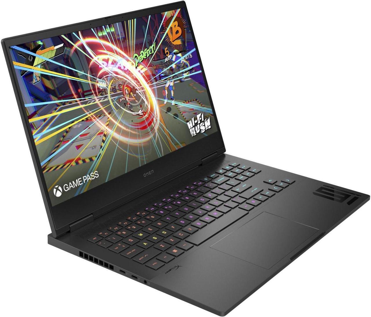 Alt view image 2 of 6 - HP Omen 16t-wf100 Gaming & Entertainment Laptop (Intel i9-14900HX 24-Core, 16GB DDR5 5600MHz RAM, 2x1TB PCIe SSD (2TB), GeForce RTX 4070, 16.1" 165 Hz Full HD (1920x1080), Win 11 Home) (Renewed)