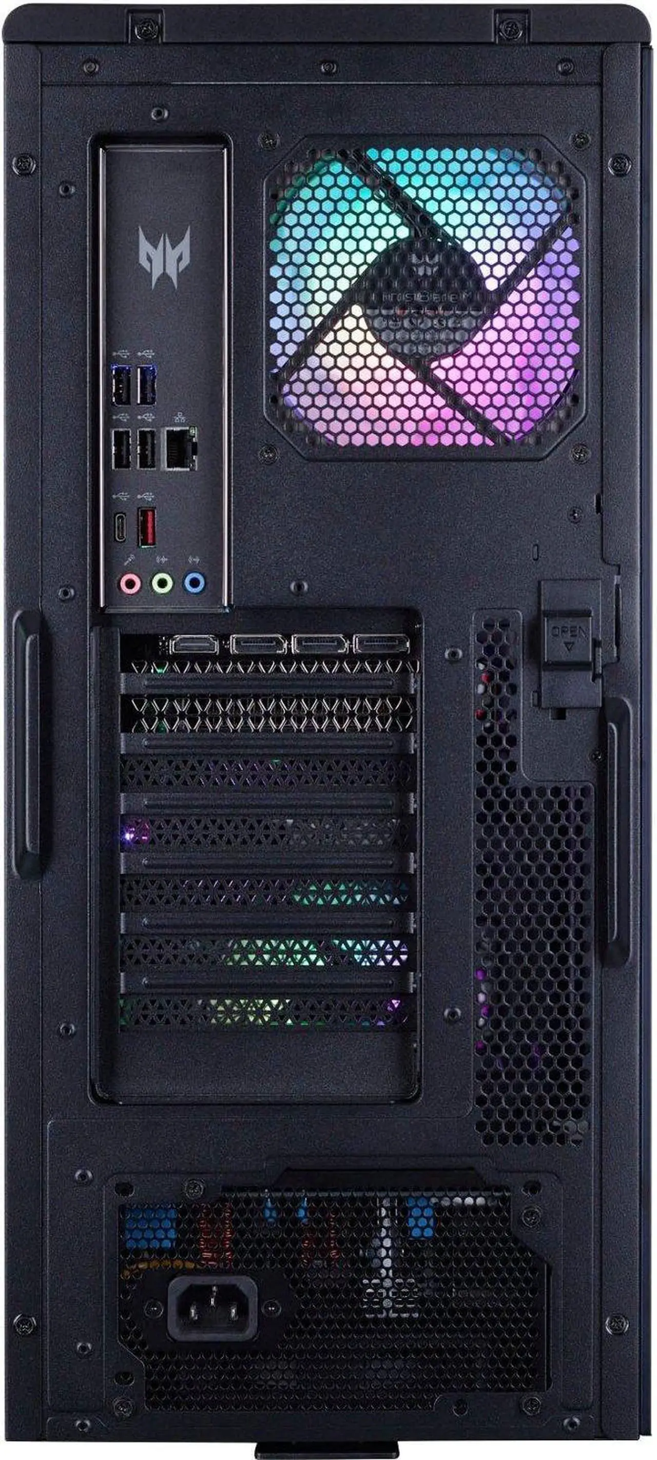 Alt view image 6 of 6 - Acer Predator Orion 5000 Gaming Desktop PC (Intel i7-14700F 20-Core, GeForce RTX 4070 SUPER 12GB, 32GB DDR5 4400MHz RAM, 1TB SSD, Wifi, Bluetooth, Win 11 Home) with Premium Backpack