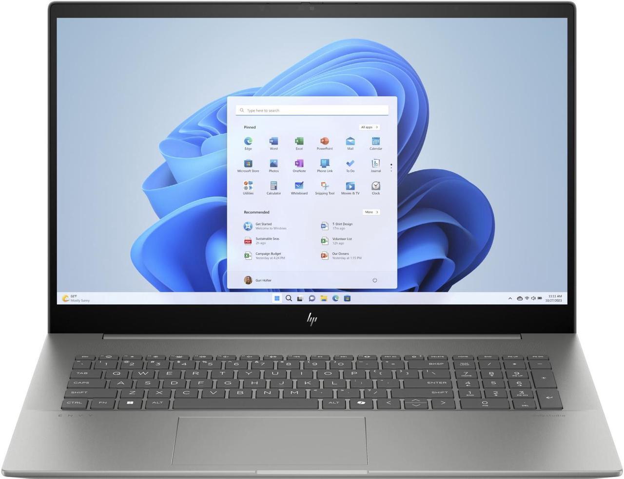 Main image of HP Envy 17t-cw100 Business Laptop 17.3" IPS 4K UHD Display (Intel Ultra 7-155H, 32GB DDR5, 512GB PCIe SSD, Intel Arc, Backlit KB, 2 Thunderbolt 4, WiFi 6E, Webcam, Win 11 Home) (Renewed)