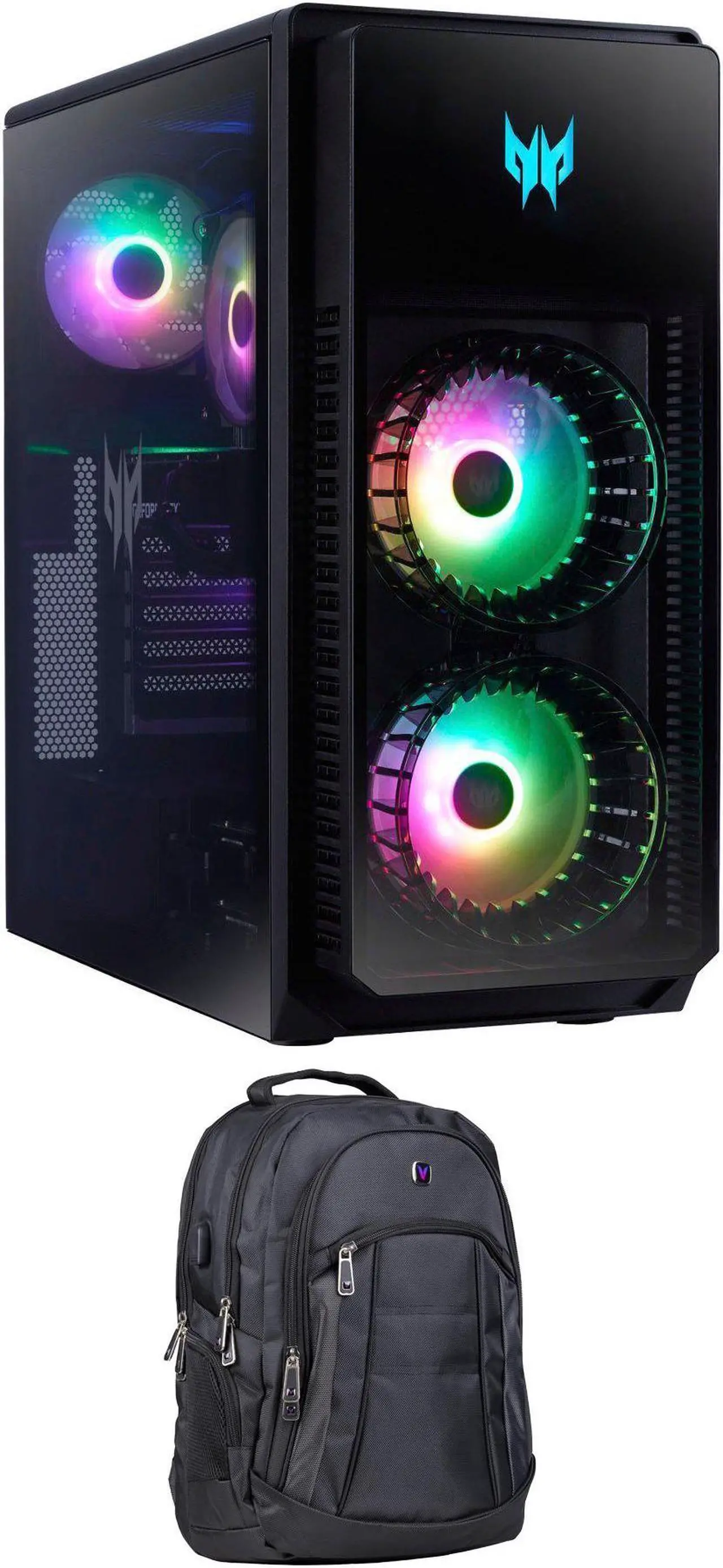 Main image of Acer Predator Orion 5000 Gaming Desktop PC (Intel i7-14700F 20-Core, GeForce RTX 4070 SUPER 12GB, 32GB DDR5 4400MHz RAM, 1TB SSD, Wifi, Bluetooth, Win 11 Home) with Premium Backpack