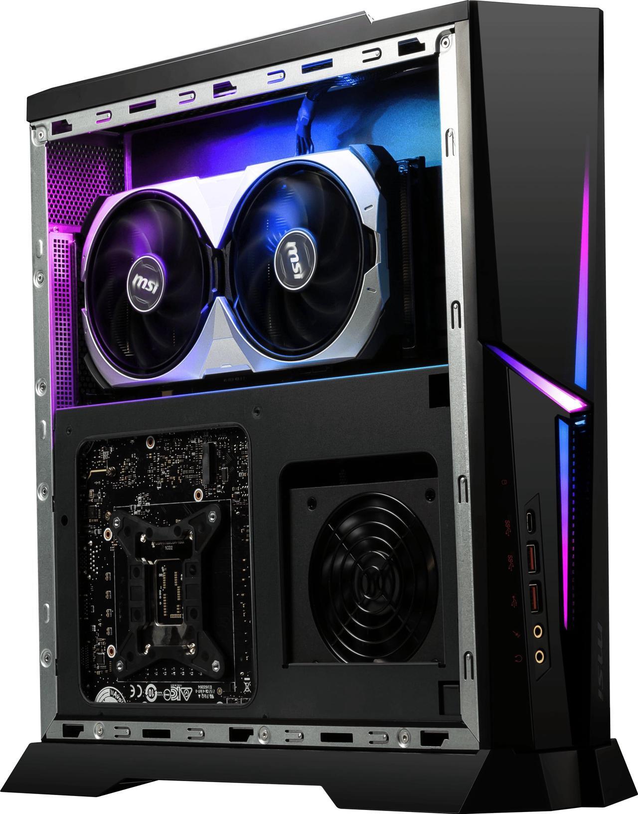 Alt view image 4 of 6 - MSI MPG Trident AS 14NUC5-678US Gaming & Entertainment Desktop PC (Intel i5-14400F 10-Core, 32GB DDR5 4800MHz RAM, 1TB PCIe SSD + 1TB HDD (2.5), GeForce RTX 4060, Wifi, Bluetooth, Win 11 Pro)