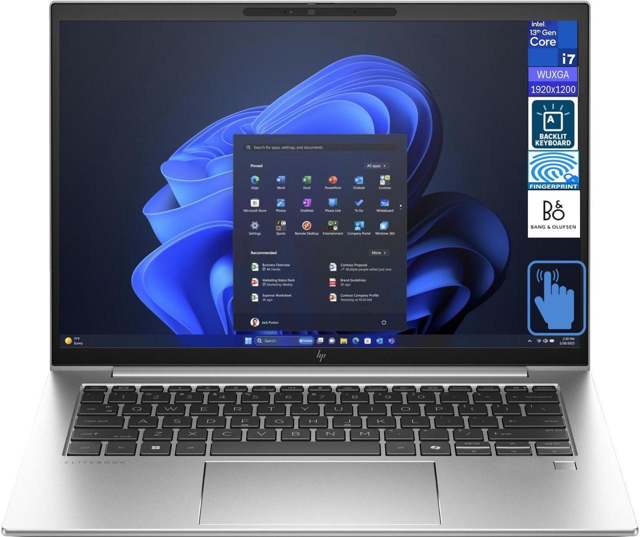 Main image of HP EliteBook 840 G10 Business Laptop 14.0" Touchscreen WUXGA Display (Intel i7-1360P, 32GB DDR5, 2TB PCIe SSD, Intel UHD, Backlit KB, Fingerprint, 2 Thunderbolt 4, WiFi 6E, Win 11 Pro) (Renewed)