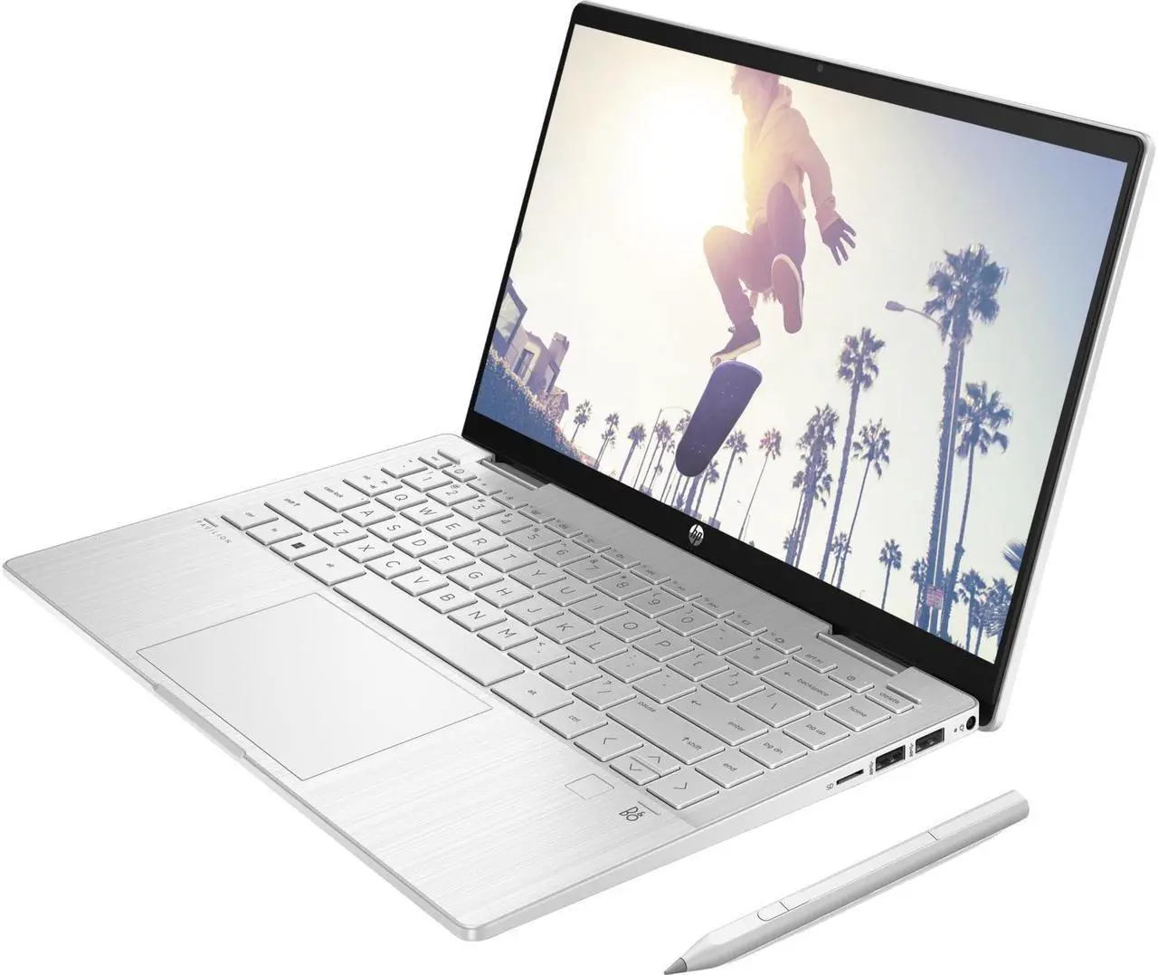 Alt view image 3 of 7 - HP Pavilion x360 School & Business 2-in-1 Laptop (Intel i5-1335U 10-Core, 14.0" 60 Hz Touch Full HD (1920x1080), Intel Iris Xe, 8GB RAM, 256GB PCIe SSD, Win 10 Pro) with Premium Backpack