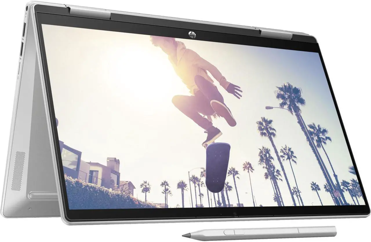 Alt view image 5 of 7 - HP Pavilion x360 School & Business 2-in-1 Laptop (Intel i5-1335U 10-Core, 14.0" 60 Hz Touch Full HD (1920x1080), Intel Iris Xe, 8GB RAM, 256GB PCIe SSD, Win 10 Pro) with Premium Backpack