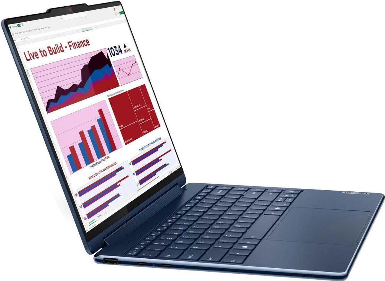 Alt view image 2 of 7 - Lenovo Yoga 9i Business 2-in-1 Laptop 14.0" Touchscreen OLED 2.8K Display (Intel Ultra 7-155H, 16GB LPDDR5X, 1TB SSD, Active Pen, Backlit KB, Fingerprint, 2 Thunderbolt 4, Win 11 Home) (Renewed)