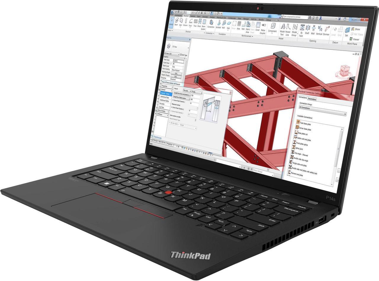 Alt view image 3 of 7 - Lenovo ThinkPad P14s G4 Workstation Laptop (Intel i7-1360P 12-Core, 14.0" 60 Hz 2.8K (2880x1800), Nvidia RTX A500, 16GB LPDDR5X 4800MHz RAM, 2TB PCIe SSD, Backlit KB, Wifi, Win 11 Pro) with USB-C Dock