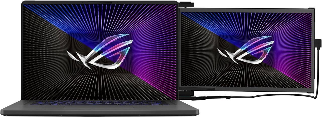 Alt view image 3 of 7 - ASUS ROG Zephyrus G16 Gaming Laptop 16.0" 165Hz OLED WUXGA Display (Intel i7-13620H, GeForce RTX 4070 8GB, 32GB DDR4, 2TB PCIe SSD, RGB KB, Thunderbolt 4, WiFi 6E, Win 11 Pro) w/Duex Max DS Monitor