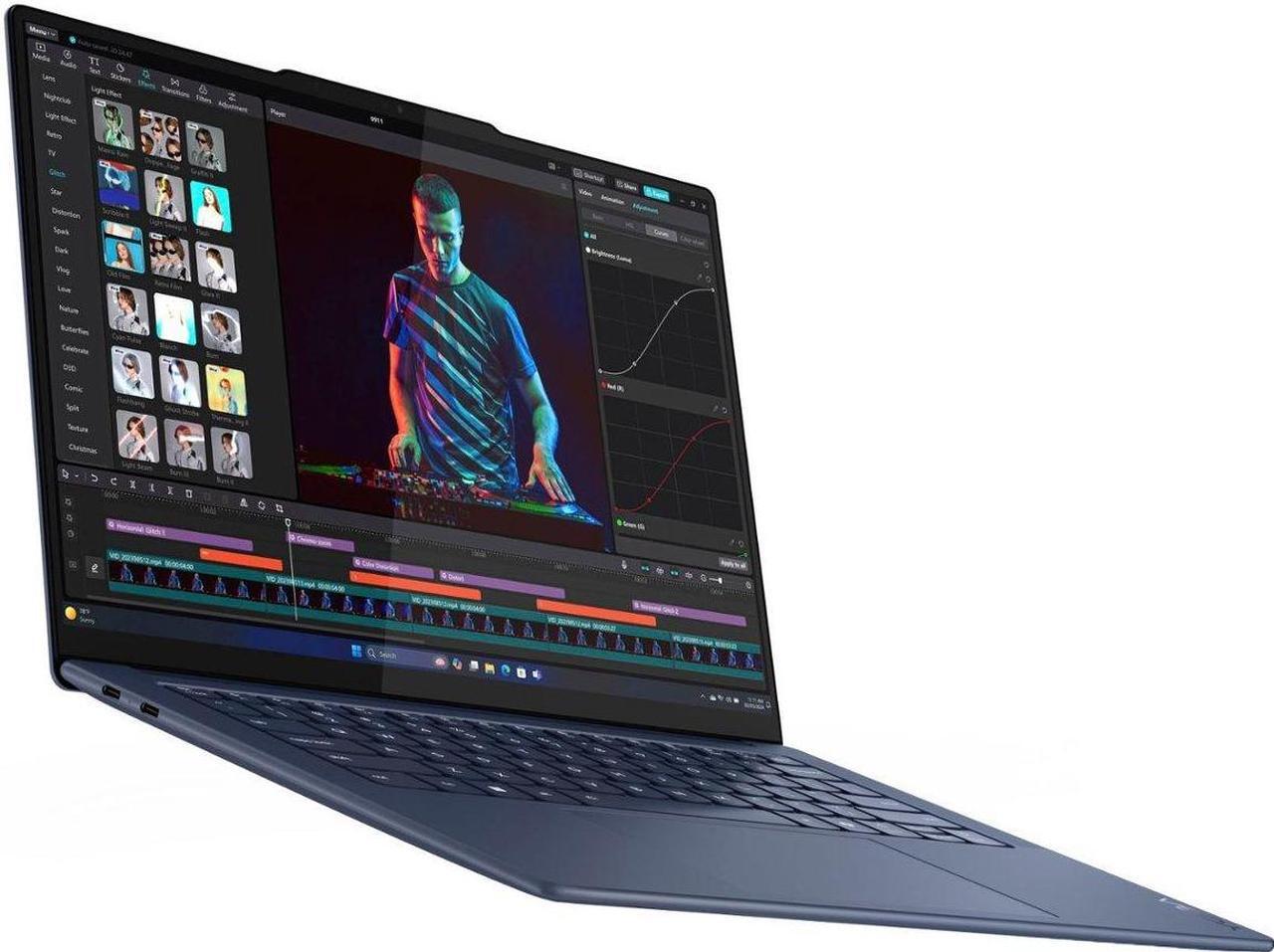 Alt view image 2 of 7 - Lenovo Yoga Slim 7x Home & Entertainment Laptop (Snapdragon X Elite X1E-78-100 12-Core, 14.5, 60 Hz Touch 2944x1840, 16GB LPDDR5X MHz RAM, Win 11 Pro) with Premium Backpack