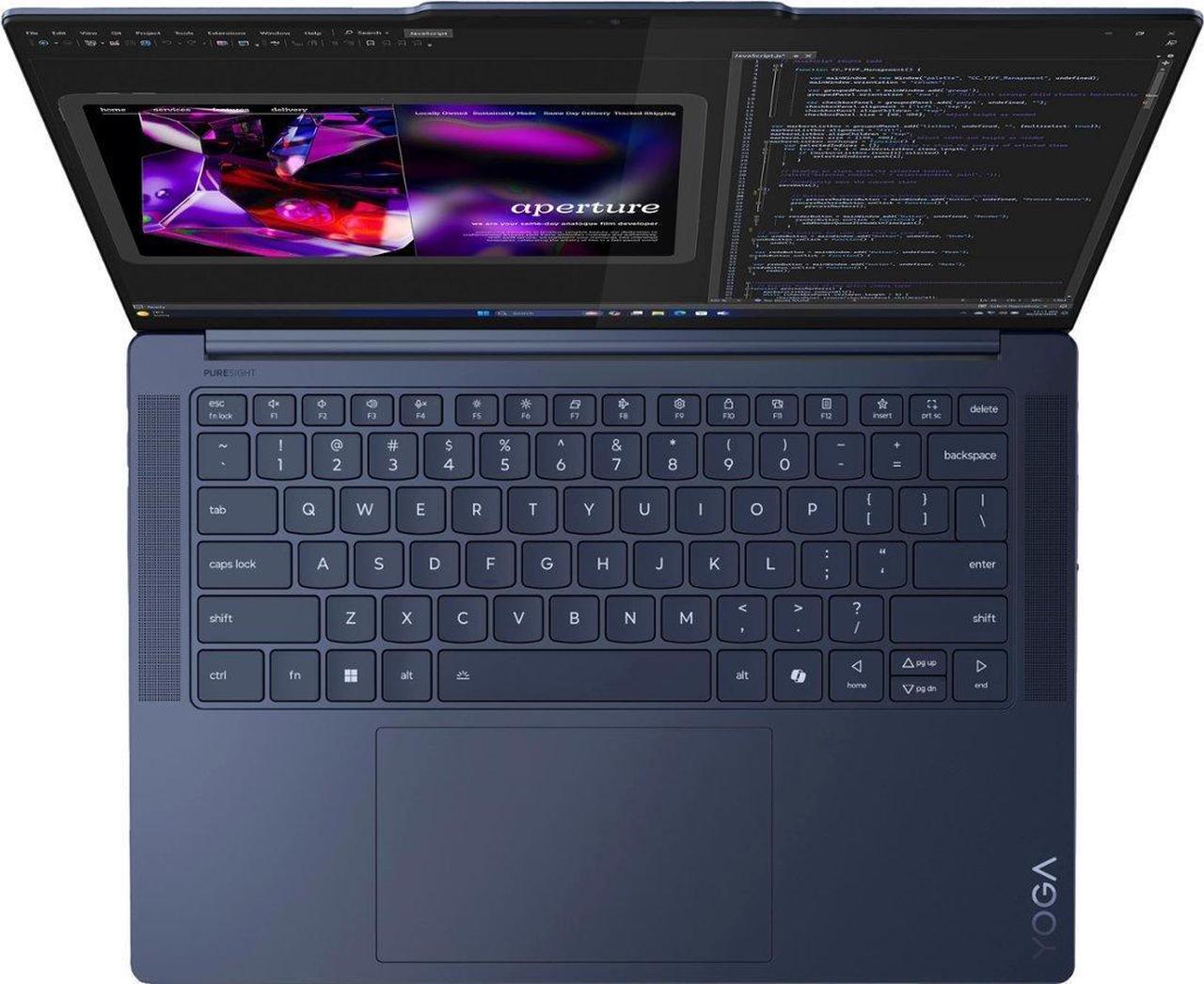 Alt view image 5 of 7 - Lenovo Yoga Slim 7x Home & Entertainment Laptop (Snapdragon X Elite X1E-78-100 12-Core, 14.5, 60 Hz Touch 2944x1840, 16GB LPDDR5X MHz RAM, Win 11 Pro) with Premium Backpack
