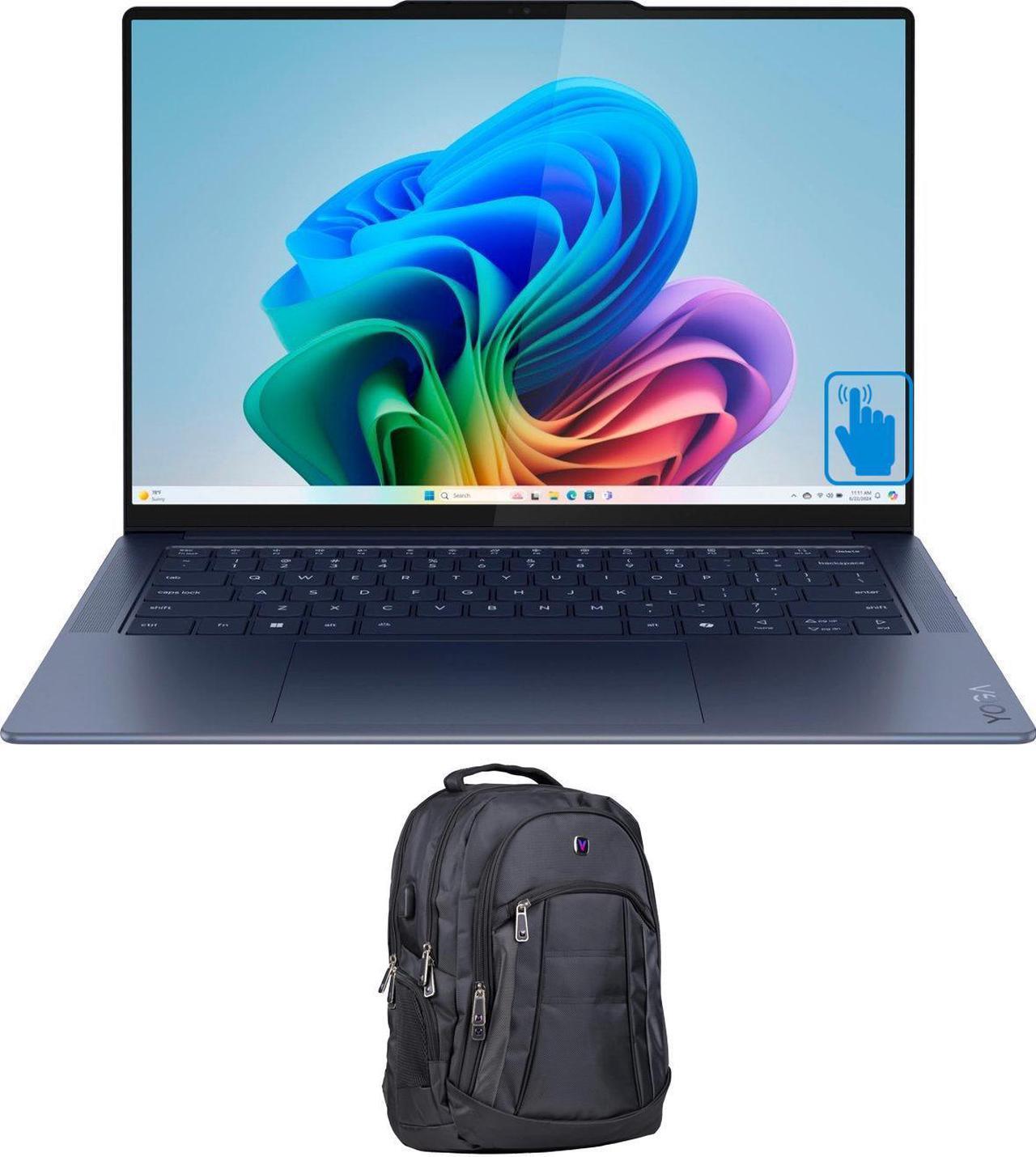Main image of Lenovo Yoga Slim 7x Home & Entertainment Laptop (Snapdragon X Elite X1E-78-100 12-Core, 14.5, 60 Hz Touch 2944x1840, 16GB LPDDR5X MHz RAM, Win 11 Pro) with Premium Backpack