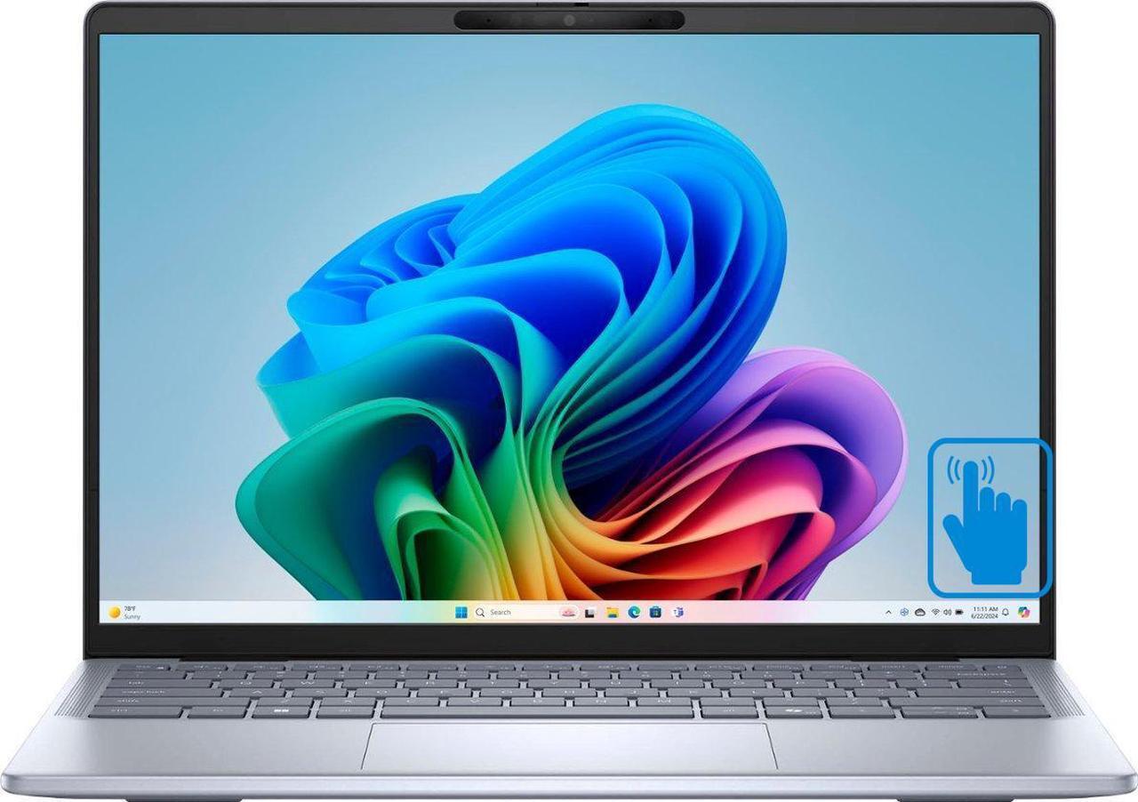 Alt view image 2 of 7 - Dell Inspiron 14 Plus Business Laptop 14.0" Touchscreen WQXGA Display (Snapdragon X Plus X1P-64-100, 16GB LPDDR5X, 512GB M.2  PCIe SSD, Qualcomm Adreno, Backlit KB, Fingerprint, Win 11 Pro) (Renewed)