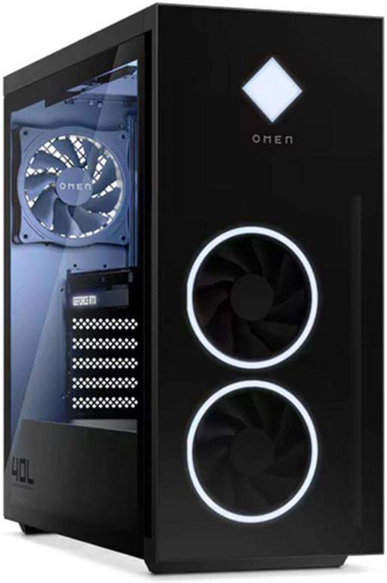 Alt view image 2 of 7 - HP OMEN 40L Desktop PC (AMD Ryzen 5 7600, GeForce RTX 4060 8GB GDDR6, 16GB DDR5, 2x1TB PCIe SSD (2TB), Air Cooling, 600W PSU, WiFi 6, Bluetooth 5.3, RJ-45, 3 Display Port, HDMI, Win 11 Home)