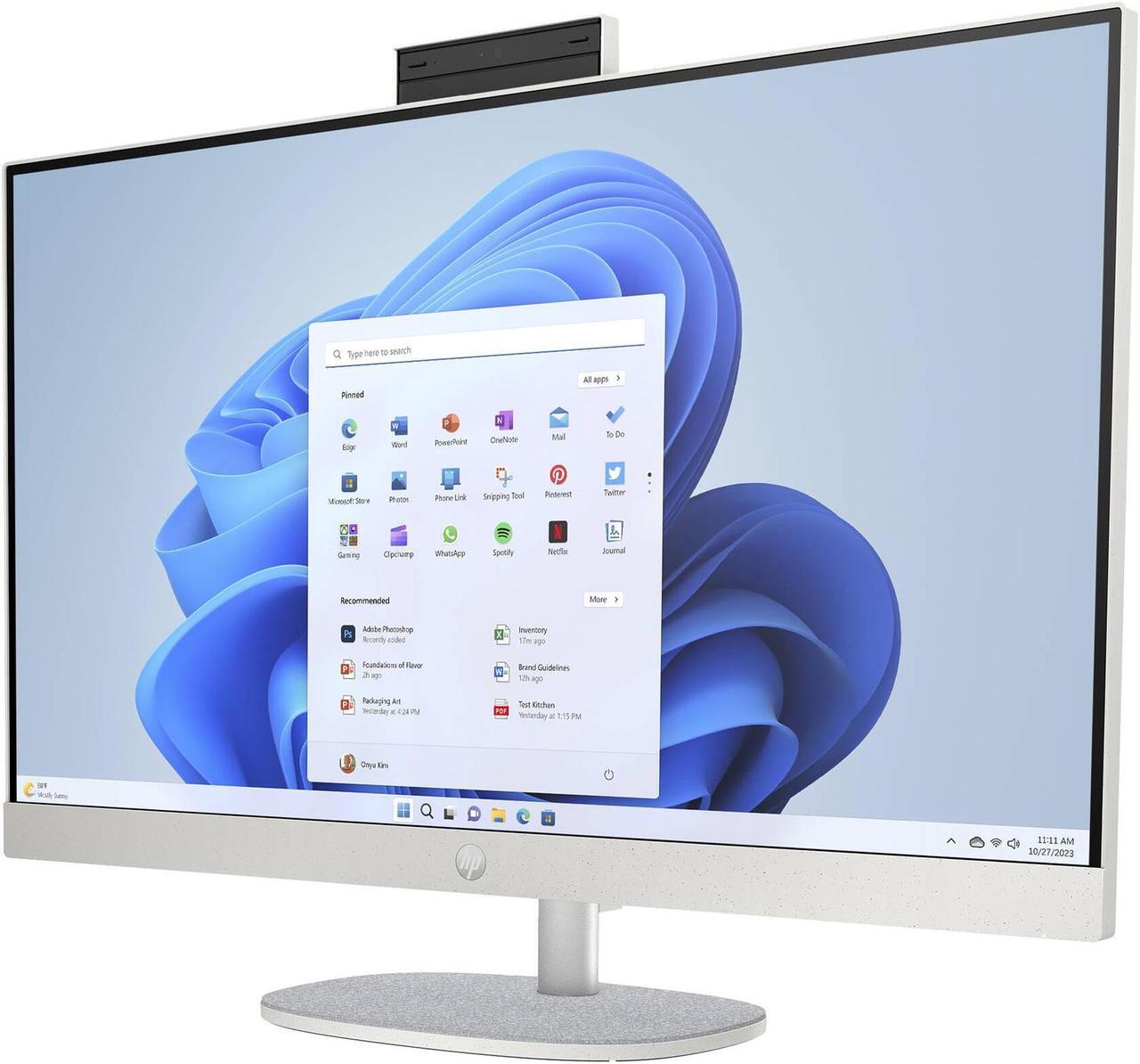 Alt view image 4 of 5 - HP All-in-One 27 School & Business All-in-One 27" IPS FHD Display (Intel i7-1355U, 16GB DDR4, 8TB PCIe SSD, Intel UHD, WiFi 6, Webcam, Bluetooth 5.3, Win 11 Pro) (Renewed)