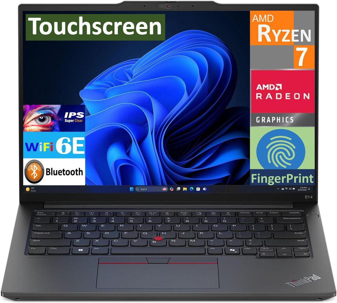 Main image of Lenovo Thinkpad E14 G6 Business Laptop 14.0" IPS WUXGA Display (AMD Ryzen 7 7735U, 8GB DDR5, 256GB SSD, Backlit KB, Fingerprint, 2 Thunderbolt 4, WiFi 6E, No OS)