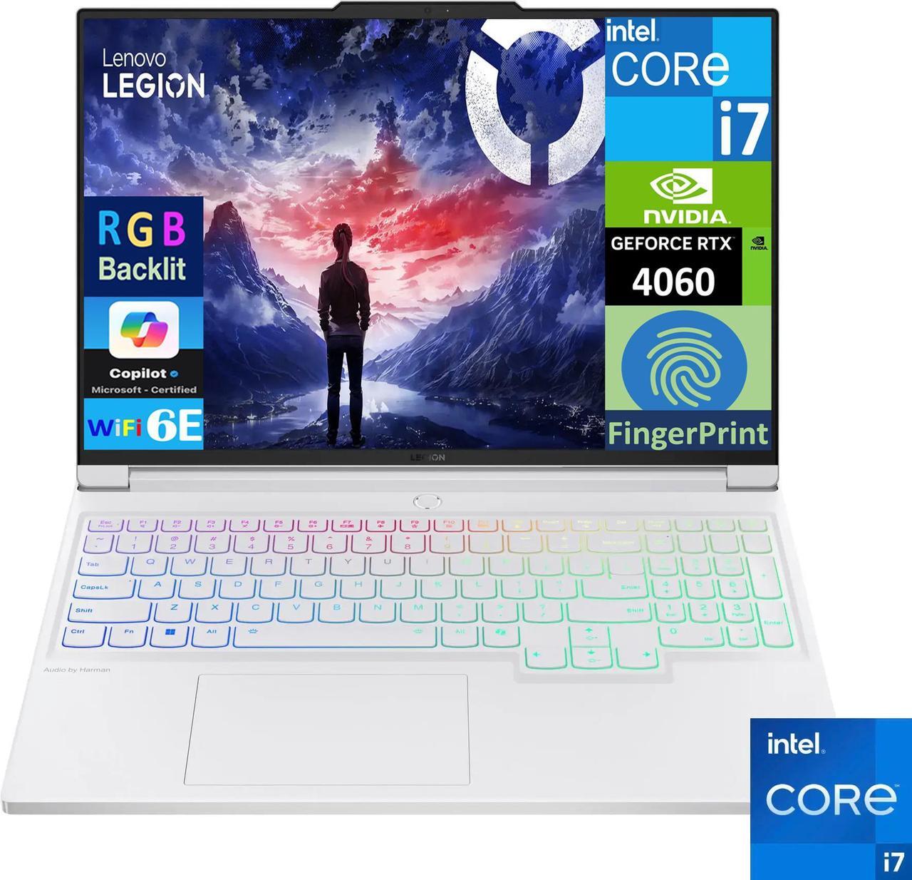 Main image of Lenovo Legion 7i Gaming Laptop 16.0" 240Hz IPS WQXGA Display (Intel i7-14700HX, GeForce RTX 4060 8GB, 32GB DDR5, 2x1TB PCIe SSD (2TB), RGB KB, Fingerprint, Thunderbolt 4, WiFi 6E, Webcam, Win 11 Home)
