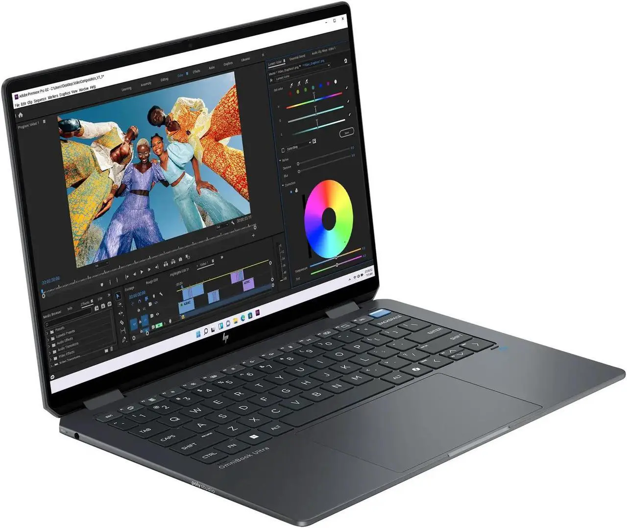 Alt view image 2 of 6 - HP OmniBook Ultra Flip AI Powered 2-in-1 Laptop 14.0" Touchscreen 2.8K Display (Intel Ultra 7-256V, 16GB LPDDR5, 1TB PCIe SSD, Backlit KB, Fingerprint, 2 Thunderbolt 4, WiFi 7, Win 11 Pro) (Renewed)
