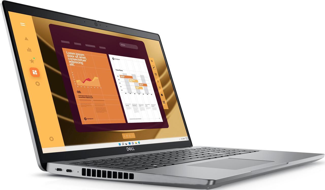 Alt view image 2 of 6 - Dell Latitude 5500 AI Powered Laptop 15.6" IPS FHD Display (Intel Ultra 5-125U, 16GB DDR5, 512GB PCIe SSD, Intel Graphics, Backlit KB, 2 Thunderbolt 4, WiFi 6E, FHD Webcam, Bluetooth 5.3, Win 11 Pro)