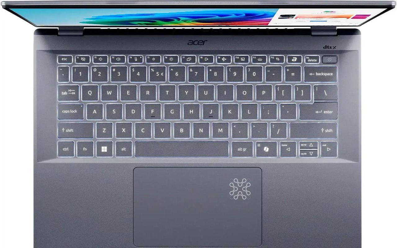 Alt view image 5 of 7 - Acer Swift 14 AI Powered Laptop 14.5 Touchscreen IPS WQXGA Display (Qualcomm Snapdragon X Elite X1E-78-100, 16GB LPDDR5X, 2TB PCIe SSD, Qualcomm Adreno GPU, Backlit KB, Fingerprint, Win 11 Pro)