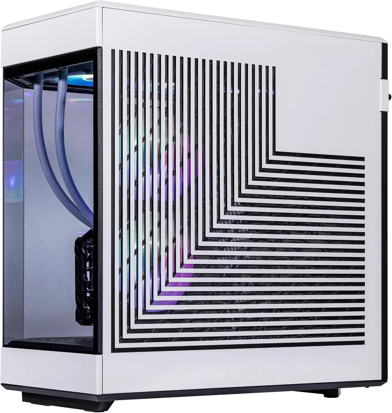 Alt view image 5 of 7 - Velztorm Praetix 3D Desktop PC (AMD Ryzen 7 9800X3D, GeForce RTX 5080, 32GB DDR5, 2TB PCIe SSD, RGB Fans, 360mm AIO, 1000W PSU, WiFi 7, Bluetooth 5.4, RJ-45, HDMI, Win 11 Home)