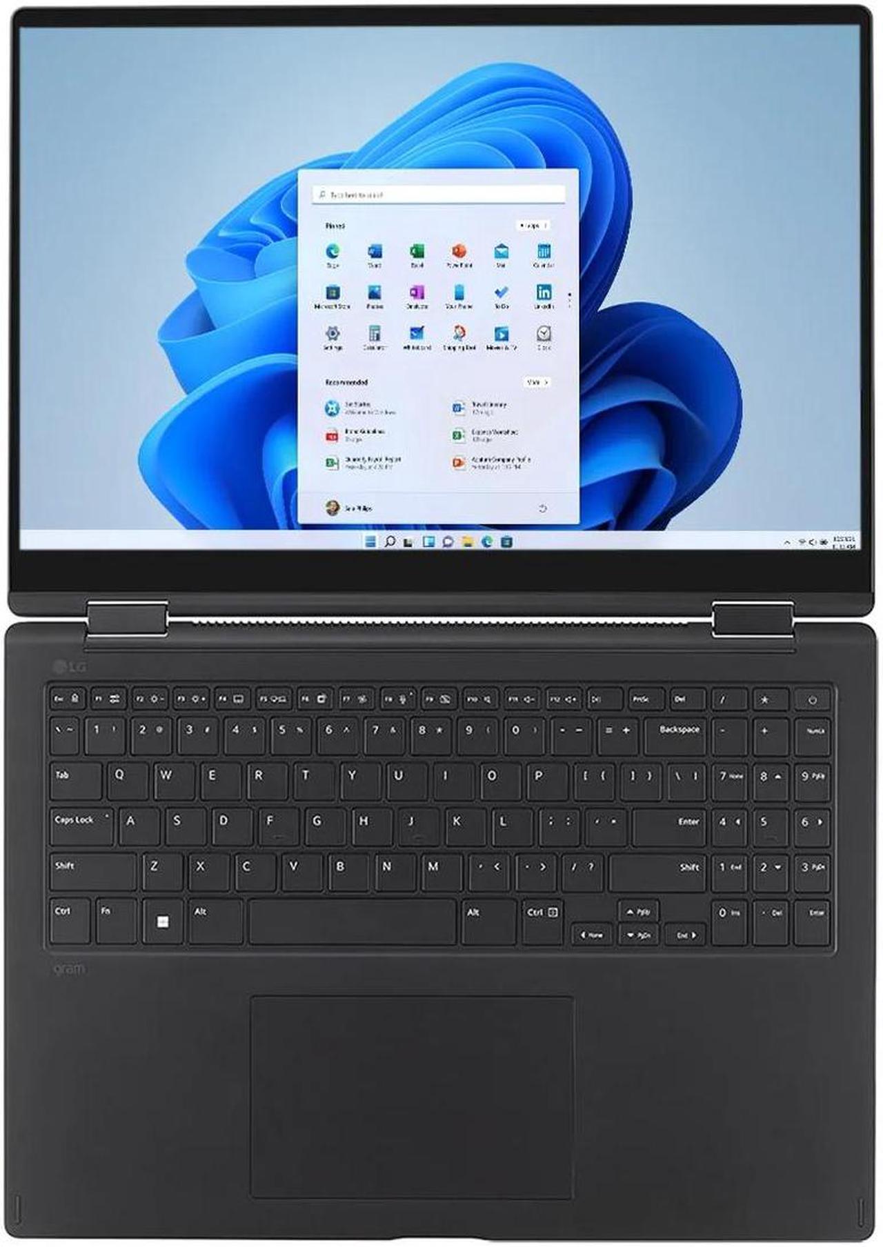 Alt view image 6 of 7 - LG Gram Pro AI Powered 2-in-1 Laptop 16.0" Touchscreen IPS WQXGA Display (Intel Ultra 7-155H, 32GB LPDDR5X, 1TB SSD, 2 Thunderbolt 4, WiFi 6E, Webcam, Bluetooth 5.3, Win 11 Home) w/Duex Max DS Monitor