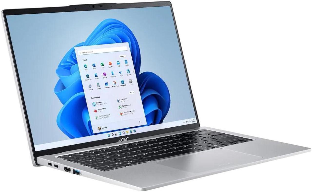 Alt view image 2 of 7 - Acer Swift Go 14 AI Powered Laptop 14.0" Touchscreen IPS WUXGA Display (Intel Ultra 7-155H, 16GB LPDDR5X, 4TB PCIe SSD, Intel Arc, Backlit KB, Fingerprint, 2 Thunderbolt 4, WiFi 7, Webcam, Win 11 Pro)