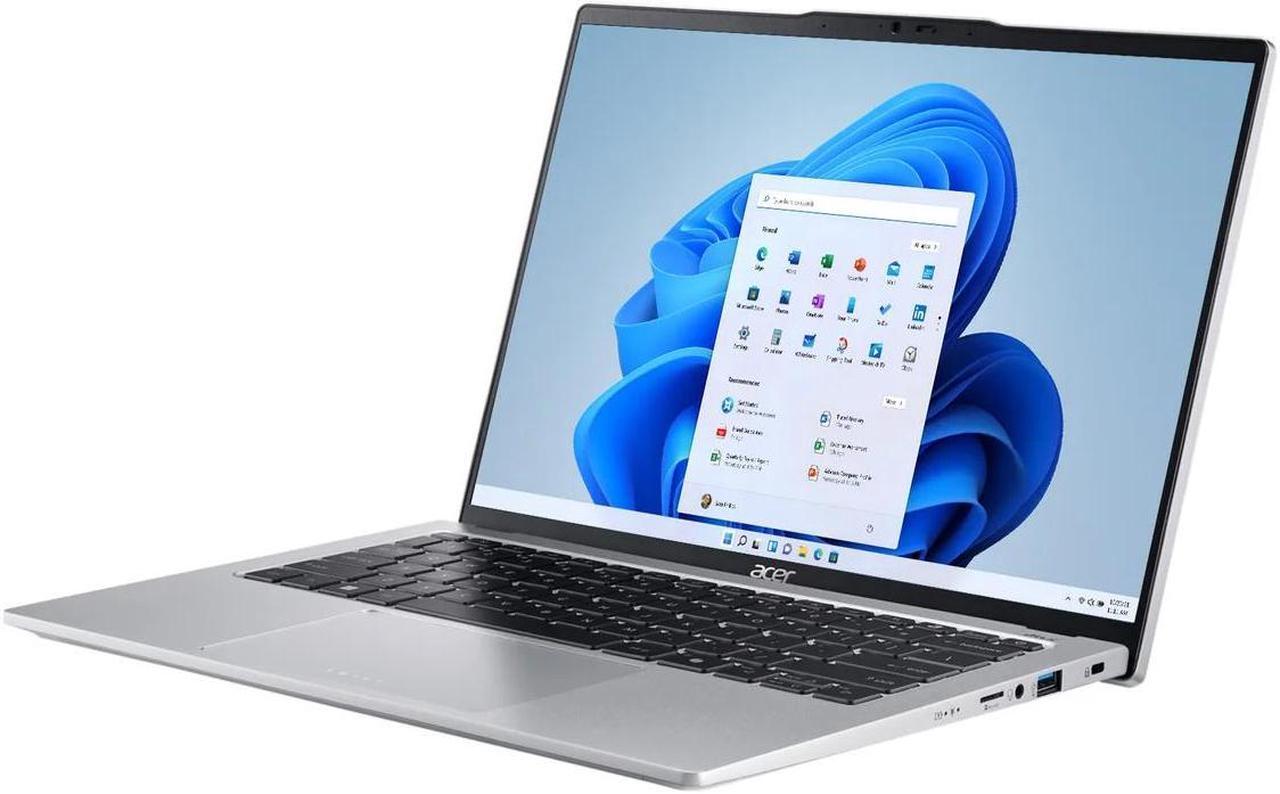 Alt view image 3 of 7 - Acer Swift Go 14 AI Powered Laptop 14.0" Touchscreen IPS WUXGA Display (Intel Ultra 7-155H, 16GB LPDDR5X, 4TB PCIe SSD, Intel Arc, Backlit KB, Fingerprint, 2 Thunderbolt 4, WiFi 7, Webcam, Win 11 Pro)