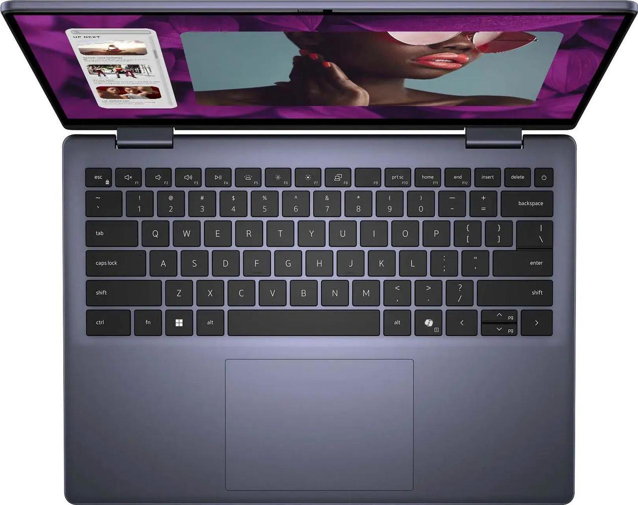 Alt view image 5 of 7 - Dell Inspiron 14 Business 2-in-1 Laptop 14.0" Touchscreen IPS WUXGA Display (AMD Ryzen 5 8640HS, 64GB DDR5, 1TB PCIe SSD, Backlit KB, Fingerprint, WiFi 6E, Webcam, Bluetooth 5.3, Win 11 Pro)