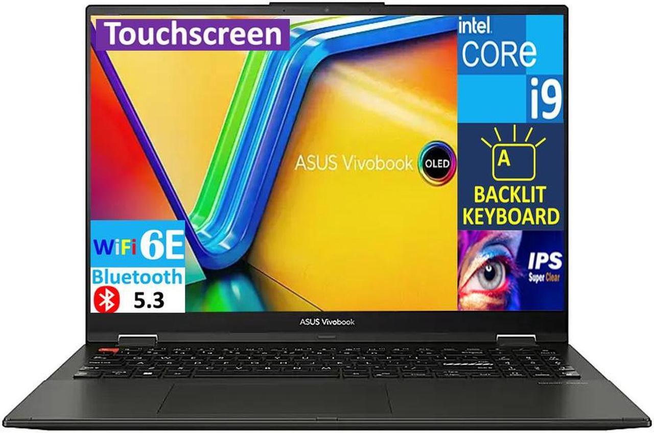 Main image of ASUS Vivobook S 16 Flip HIGH PERFORMANCE 2-in-1 Laptop 16.0" Touchscreen IPS WUXGA Display (Intel i9-13900H, 40GB DDR4, 2TB PCIe SSD, Backlit KB, Thunderbolt 4, WiFi 6E, Webcam, Win 11 Pro)
