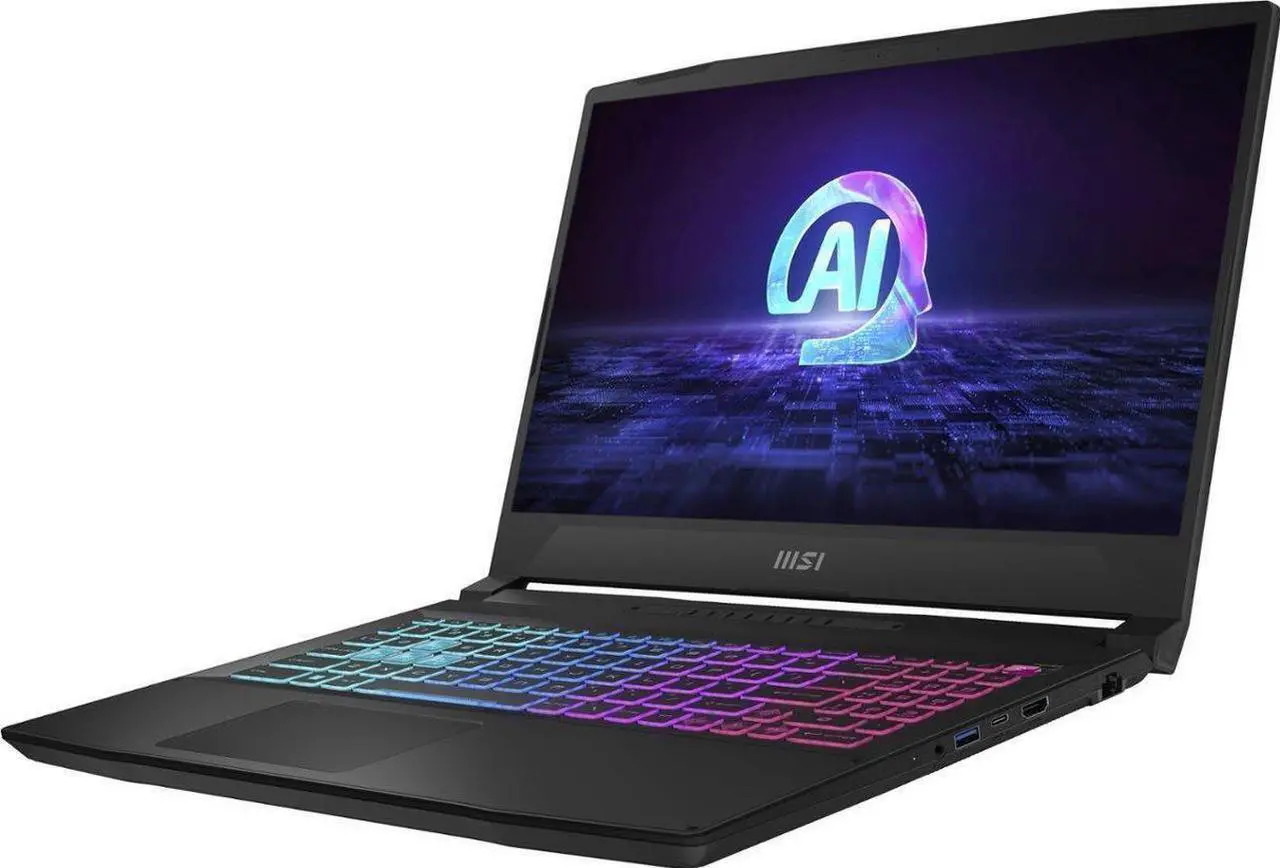 Alt view image 3 of 6 - MSI Katana A15 AI B8VG-423US AI Gaming Laptop 15.6" 144Hz IPS FHD Display (AMD Ryzen 9 8945HS, GeForce RTX 4070 8GB, 32GB DDR5, 4TB PCIe SSD, RGB KB, WiFi 6E, Webcam, Bluetooth 5.3, Win 11 Pro)