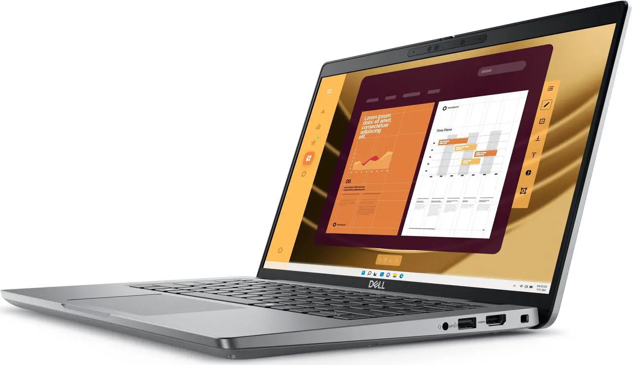 Alt view image 3 of 7 - Dell Latitude 5450 AI Powered Laptop 14.0" IPS FHD Display (Intel Core Ultra 7 155U, 64GB DDR5, 2TB M.2  PCIe SSD, Intel Graphics, Backlit KB, 2 Thunderbolt 4, WiFi 6E, Webcam, Win 11 Pro)