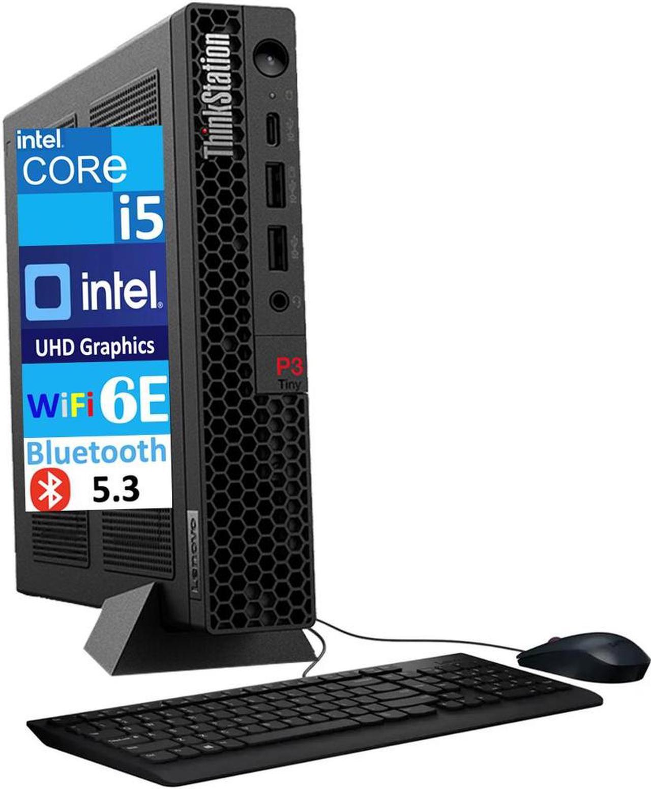 Main image of Lenovo ThinkStation P3 Tiny Workstation Mini Desktop (Intel i5-13500, Intel UHD 770 Shared, 16GB DDR5, 2TB PCIe SSD, WiFi 6E, Bluetooth 5.3, 230W PSU, RJ-45, 1 Display Port, HDMI, Win 11 Pro)