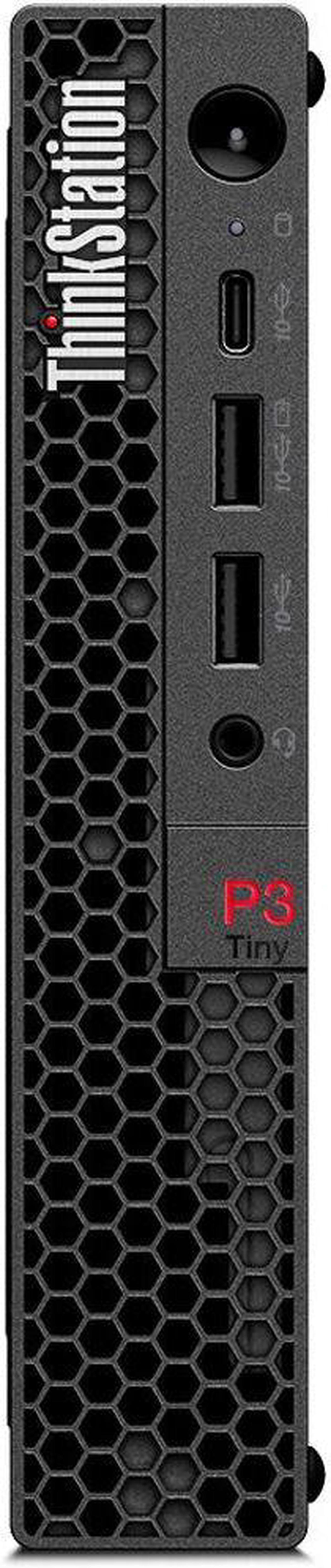 Alt view image 2 of 5 - Lenovo ThinkStation P3 Tiny Workstation Mini Desktop (Intel i5-13500, Intel UHD 770 Shared, 16GB DDR5, 2TB PCIe SSD, WiFi 6E, Bluetooth 5.3, 230W PSU, RJ-45, 1 Display Port, HDMI, Win 11 Pro)