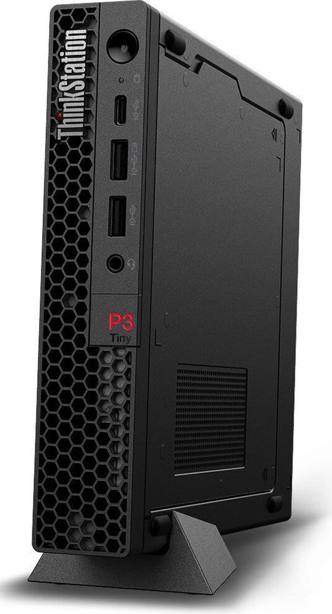 Alt view image 3 of 5 - Lenovo ThinkStation P3 Tiny Workstation Mini Desktop (Intel i5-13500, Intel UHD 770 Shared, 16GB DDR5, 2TB PCIe SSD, WiFi 6E, Bluetooth 5.3, 230W PSU, RJ-45, 1 Display Port, HDMI, Win 11 Pro)
