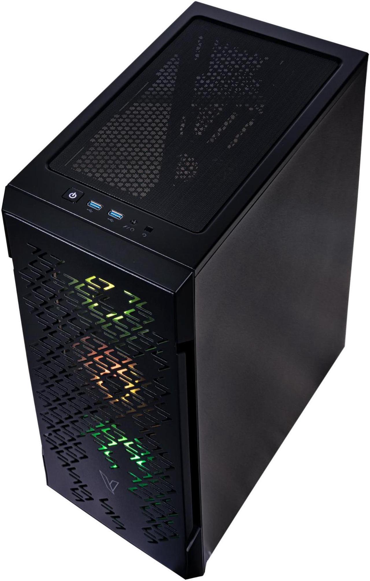 Alt view image 7 of 7 - Velztorm Fultix Custom Built Gaming Desktop PC (AMD Ryzen 5-5500, Radeon RX 9070 XT, 32GB DDR4, 1TB PCIe SSD + 1TB HDD, 750W PSU, WiFi 4, Bluetooth 4.2, RJ-45, HDMI, Win 10 Home)