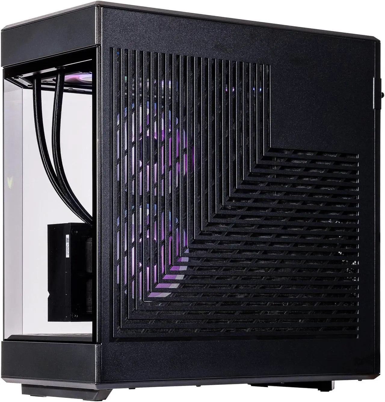 Alt view image 6 of 6 - Velztorm Black Praetix 3D Gaming Desktop PC (AMD Ryzen 7 9800X3D, GeForce RTX 5070 Ti, 32GB DDR5, 2TB PCIe SSD, RGB Fans, 360mm AIO, 1000W PSU, WiFi 7, Bluetooth 5.4, RJ-45, HDMI, Win 11 Pro)