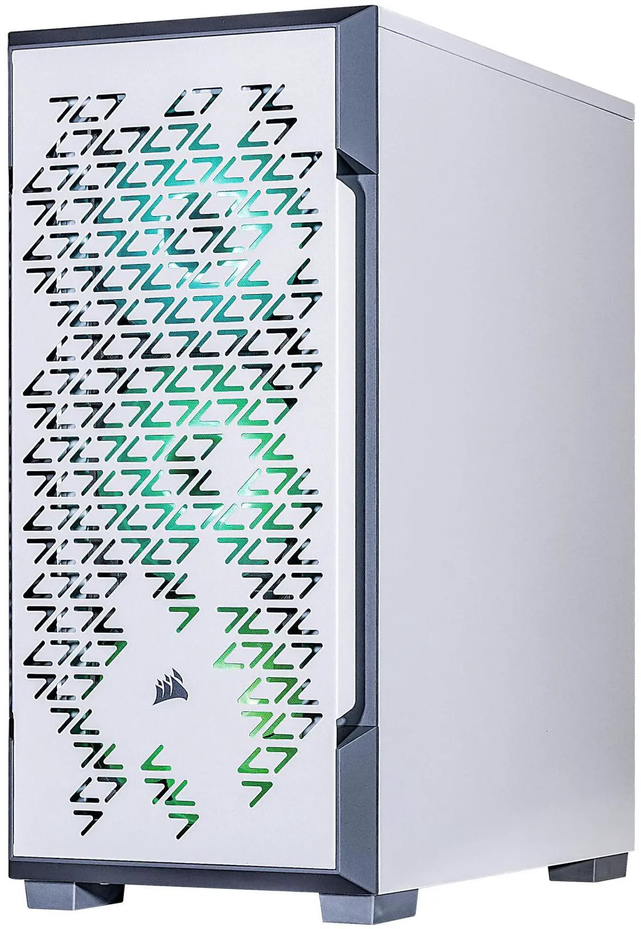 Alt view image 5 of 7 - Velztorm White Fultix Custom Built Gaming Desktop PC (AMD Ryzen 5-5500, GeForce RTX 5060, 32GB DDR4, 1TB PCIe SSD + 1TB HDD, RGB Fans, 750W PSU, WiFi 5, Bluetooth 4.2, RJ-45, HDMI, Win 11 Home)