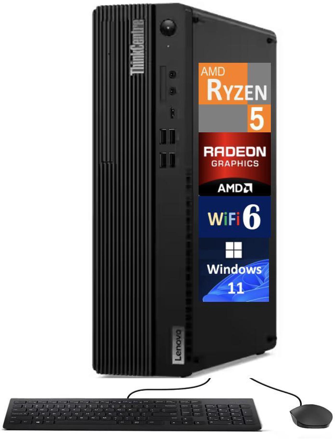 Main image of Lenovo ThinkCentre M75s Business Desktop (AMD Ryzen 5 Pro 5650G, 128GB DDR4, 1TB PCIe SSD + 1TB HDD, AMD Radeon, DVD-R/W, 260W PSU, WiFi 6, Bluetooth 5.1, RJ-45, 2 Display Port, HDMI, Win 11 Home)