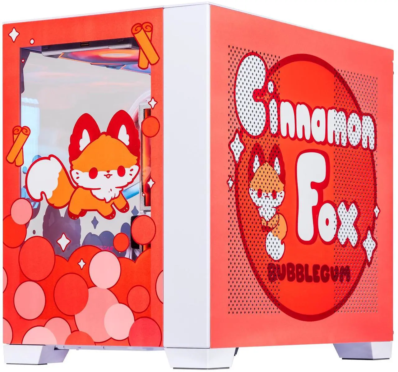Alt view image 7 of 7 - Velztorm Cinnamon Fox Custom Built Gaming Desktop PC (AMD Ryzen 7 5700X, GeForce RTX 5070, 16GB DDR4, 1TB PCIe SSD + 2TB HDD, RGB Fans, 240mm AIO, 850W PSU, WiFi 5, Bluetooth 5.0, RJ-45, Win 11 Pro)