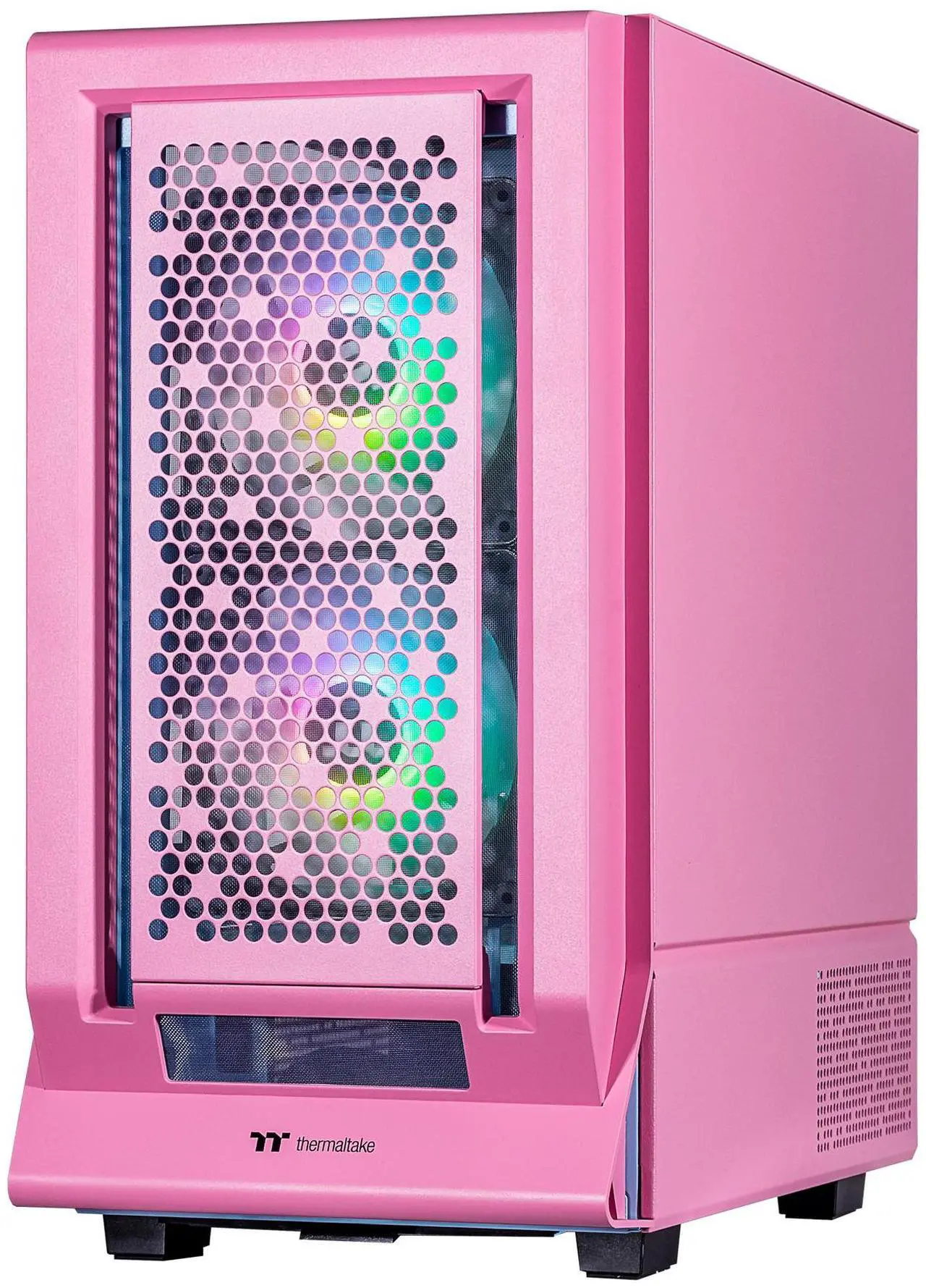 Alt view image 5 of 7 - Velztorm Pink Fultix Gaming Desktop PC (AMD Ryzen 5-5500, GeForce RTX 5060, 32GB DDR4, 1TB PCIe SSD + 1TB HDD, RGB Fans, 750W PSU, WiFi 5, Bluetooth 5.0, RJ-45, 1 Display Port, HDMI, Win 11 Home)