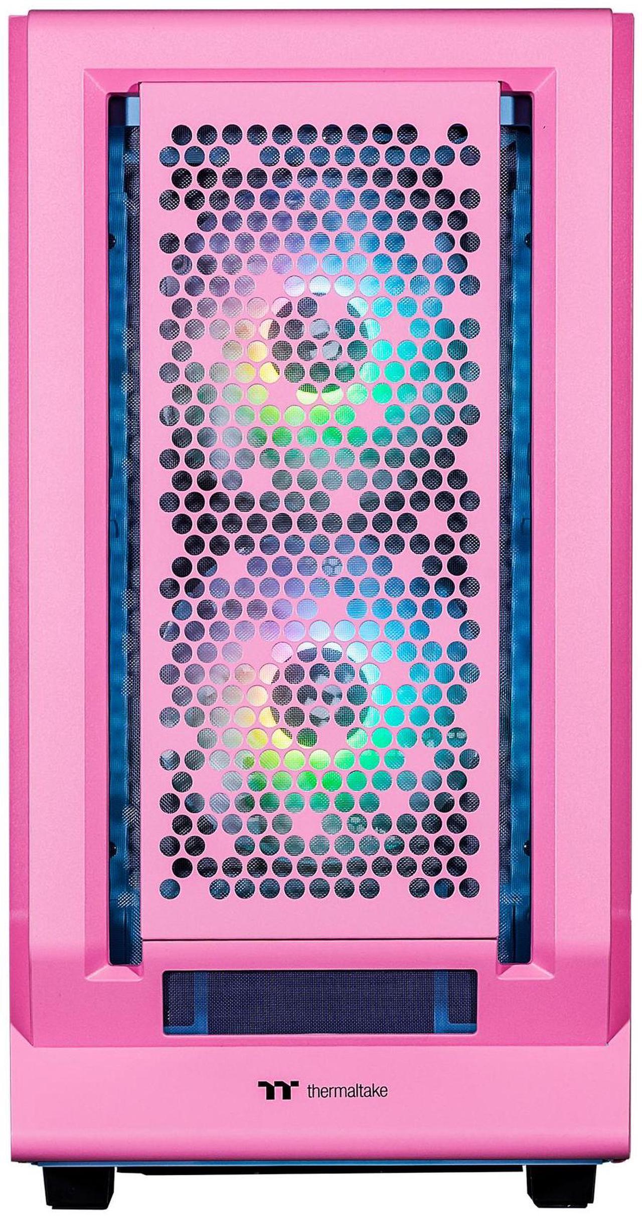 Alt view image 5 of 6 - Velztorm Pink Fultix Gaming Desktop PC (AMD Ryzen 5-5500, Radeon RX 9070 XT, 64GB DDR4, 1TB PCIe SSD + 2TB HDD, RGB Fans, 750W PSU, WiFi 5, Bluetooth 5.0, RJ-45, 1 Display Port, HDMI, Win 10 Pro)
