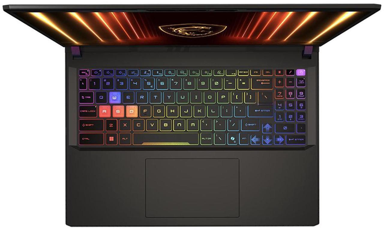 Alt view image 4 of 7 - MSI Vector AI Gaming Laptop 16.0" 240Hz WQXGA Display (Intel Ultra 9- 275HX, NVIDIA GeForce RTX 5070 Ti 12GB, 64GB DDR5, 2x2TB PCIe SSD (4TB), RGB KB, 2 Thunderbolt 4, WiFi 7, Webcam, Win 11 Pro)