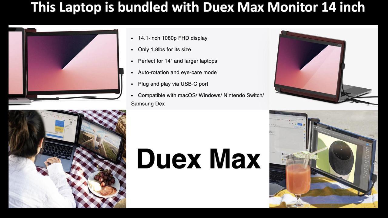 Alt view image 2 of 7 - HP Probook 460 AI Business Laptop 16.0" IPS WUXGA Display (Intel Core Ultra 7 155U, 32GB DDR5, 2TB PCIe SSD, Intel Graphics, Backlit KB, Fingerprint, WiFi 6E, Win 11 Home) w/Duex Max DS Monitor