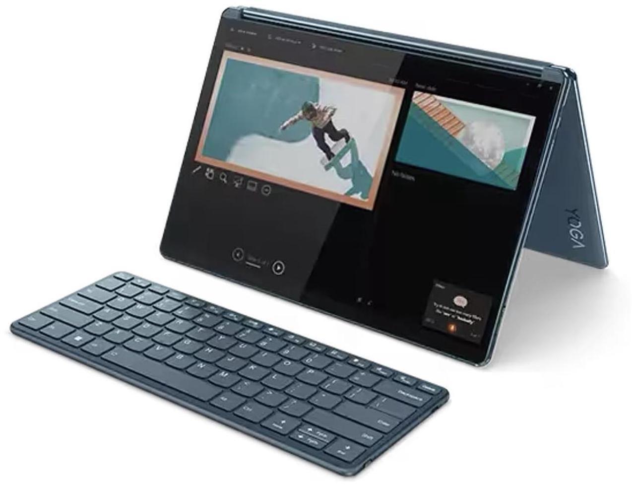 Alt view image 7 of 7 - Lenovo Yoga Book 9i 2-in-1 AI PC 2-in-1 Laptop 13.3" Touchscreen OLED 2.8K Display (Intel Core Ultra 7 155U, 16GB LPDDR5X, 1TB M.2  PCIe SSD, 3 Thunderbolt 4, WiFi 6E, Webcam, Win 11 Pro)