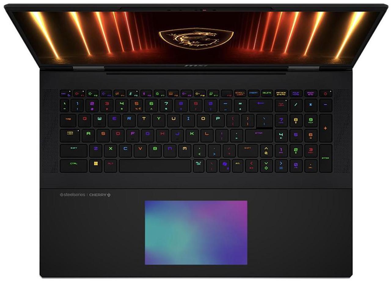Alt view image 6 of 7 - MSI Titan AI Gaming Laptop 18" 120Hz Mini LED 4K Display (Intel Ultra 9- 285HX, NVIDIA GeForce RTX 5090 24GB, 64GB DDR5, 2x4TB PCIe SSD (8TB), Per Key RGB KB, 2 Thunderbolt 5, WiFi 7, Win 11 Pro)