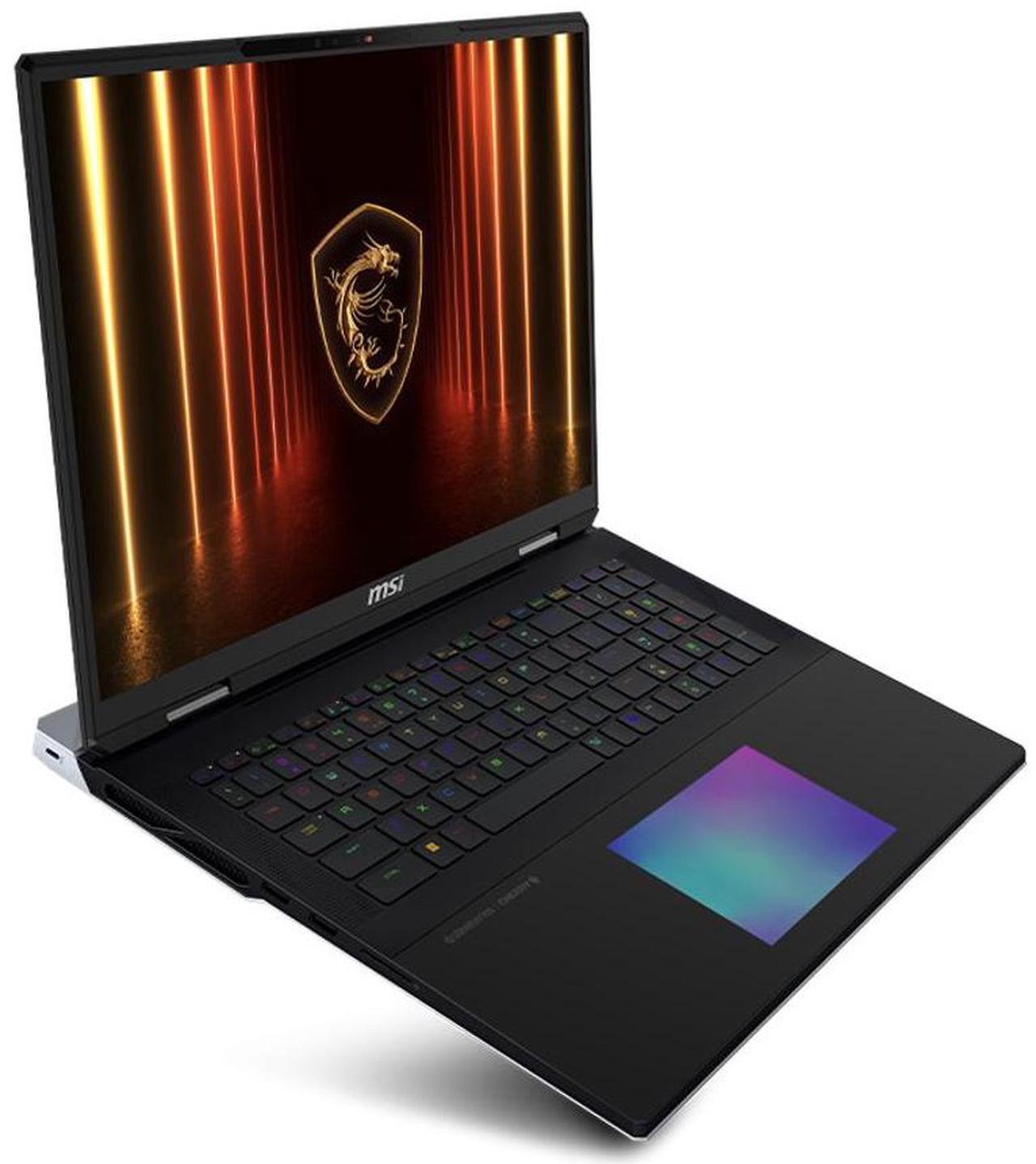 Alt view image 7 of 7 - MSI Titan AI Gaming Laptop 18" 120Hz Mini LED 4K Display (Intel Ultra 9- 285HX, NVIDIA GeForce RTX 5090 24GB, 64GB DDR5, 2x4TB PCIe SSD (8TB), Per Key RGB KB, 2 Thunderbolt 5, WiFi 7, Win 11 Pro)