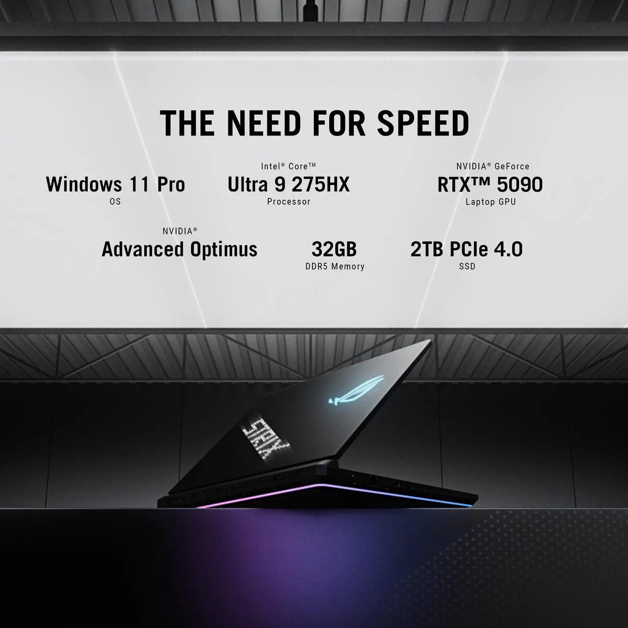 Alt view image 7 of 7 - ASUS ROG Strix SCAR AI Gaming Laptop 18" 240Hz Mini LED WQXGA Display (Intel Ultra 9- 275HX, NVIDIA GeForce RTX 5090 24GB, 32GB DDR5, 2TB SSD, RGB KB, Win 11 Pro) w/Duex Max DS Monitor