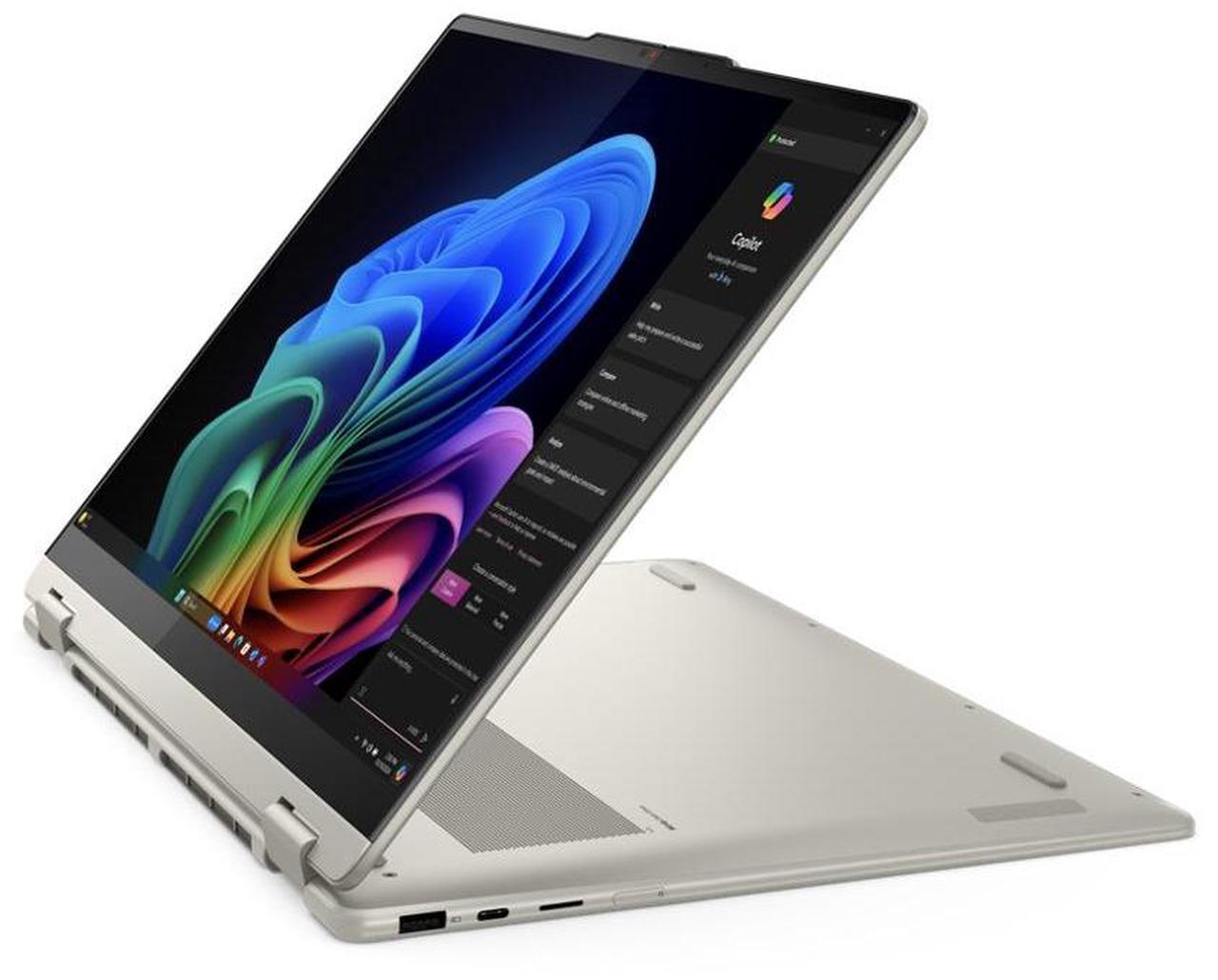 Alt view image 5 of 7 - Lenovo Yoga AI PC 2-in-1 Laptop 16.0" Touchscreen IPS WUXGA Display (AMD Ryzen AI 5 340, 16GB LPDDR5X, 512GB SSD, Backlit KB, Fingerprint, WiFi 7, Webcam, Bluetooth 5.4, Win 11 Home)