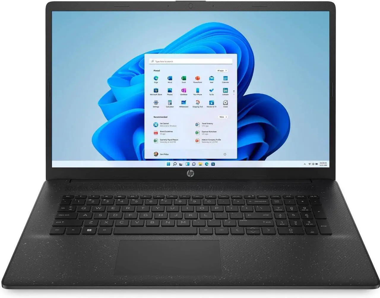 Alt view image 4 of 7 - HP 17t-cn200 Business Laptop 17.3" HD+ Display (Intel i7-1255U, 8GB DDR4, 256GB SSD, Intel Iris Xe, WiFi 5, Webcam, Bluetooth 5.1, Win 11 Home Plus) w/Duex Max DS Monitor