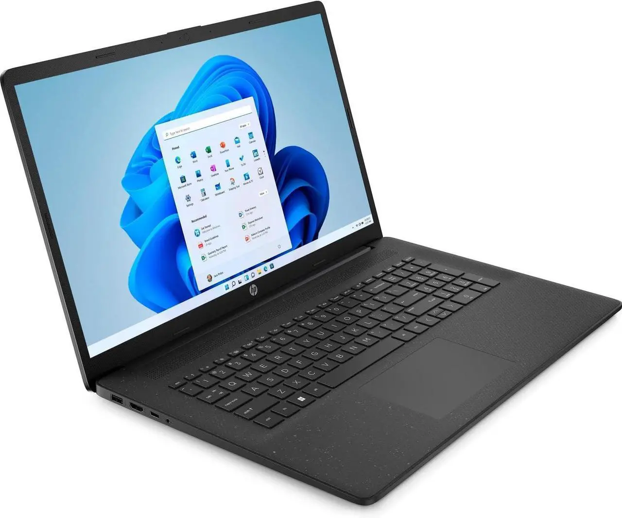 Alt view image 5 of 7 - HP 17t-cn200 Business Laptop 17.3" HD+ Display (Intel i7-1255U, 8GB DDR4, 256GB SSD, Intel Iris Xe, WiFi 5, Webcam, Bluetooth 5.1, Win 11 Home Plus) w/Duex Max DS Monitor