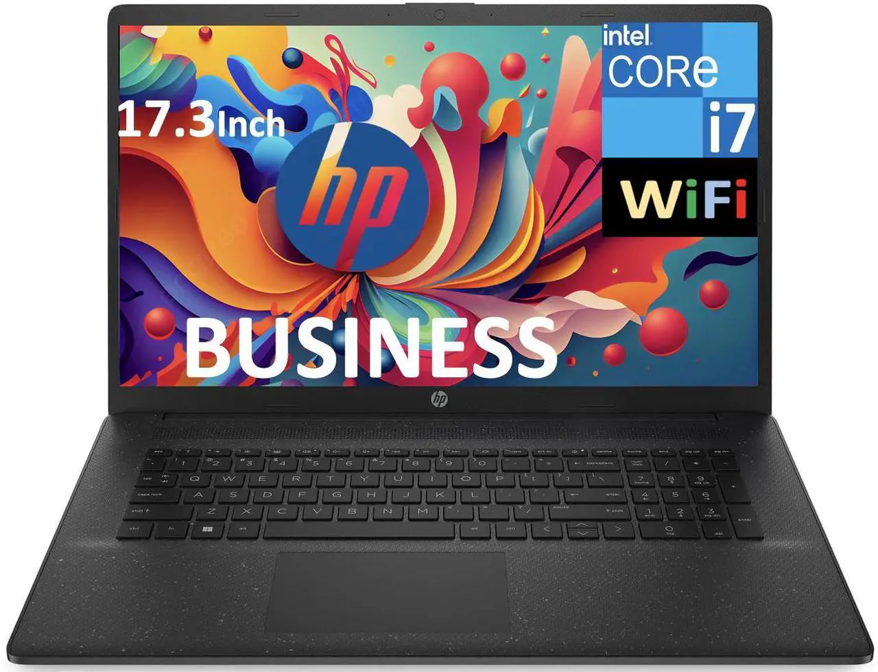 Main image of HP 17t-cn200 Business Laptop 17.3" HD+ Display (Intel i7-1255U, 32GB DDR4, 2TB PCIe SSD, Intel Iris Xe, WiFi 5, Webcam, Bluetooth 5.1, Win 11 Pro)